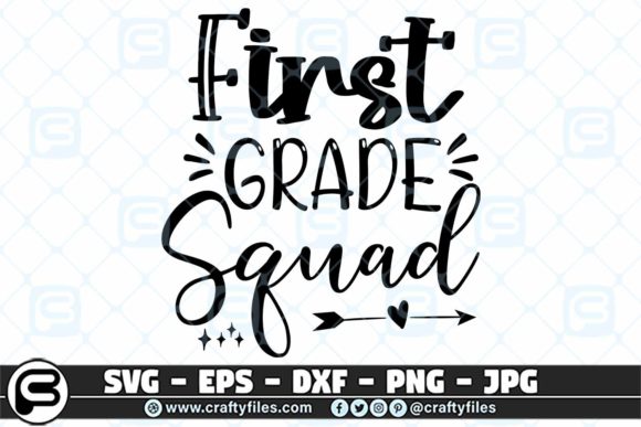 Back to School 1st Grade Squad: Design Assets & Creative Applications