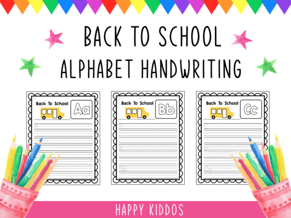 Back to School Alphabet Handwriting: A Practical Tool for Early Learning