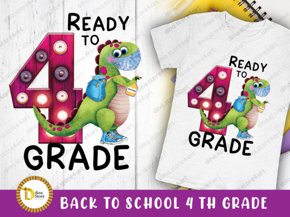 Back to School Fourth Grade Sublimation