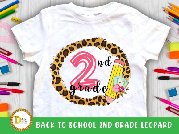 Back to School Leopard Frame 2nd Grade