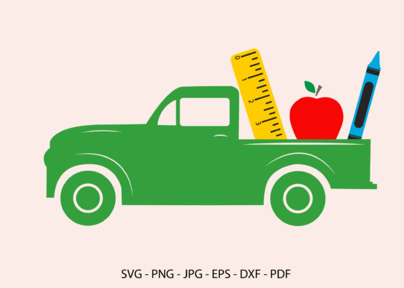 Back to School SVG: Vintage Truck Designs for Makers