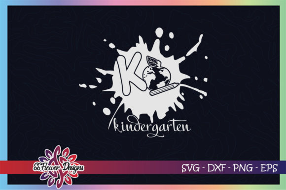 KO Kindergarten Apple Back to School: A Versatile Digital Cut File for Creators and Educators